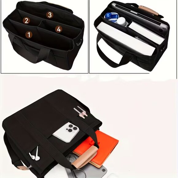 Black Tote Bag - New - Picture 2 of 6